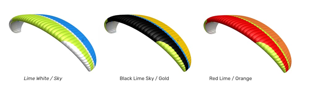 couleurs parapente k2 5